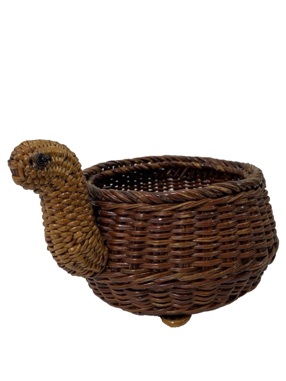 Vintage Wicker/Woven Turtle Basket